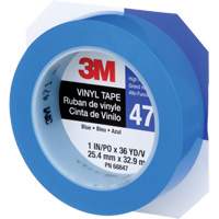 471 Vinyl Tape, 25.4 mm (1") W x 32.9 m (108') L, 5.3 mils, Blue Equipex