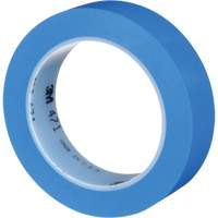 471 Vinyl Tape, 25.4 mm (1") W x 32.9 m (108') L, 5.3 mils, Blue Equipex