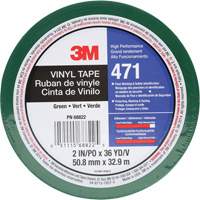 Ruban en vinyle 471, 50,8 mm (2") la x 32,9 m (108') lo, 5,2 mils, Vert Equipex