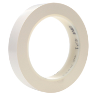 Ruban en vinyle 471, 25,4 mm (1") la x 32,9 m (108') lo, 5,3 mils, Blanc Equipex