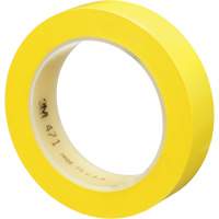 471 Vinyl Tape, 25.4 mm (1") W x 32.9 m (108') L, 5.2 mils, Yellow Equipex