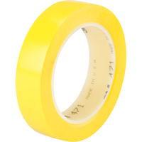 Ruban en vinyle 471, 25,4 mm (1") la x 32,9 m (108') lo, 5,3 mils, Jaune Equipex