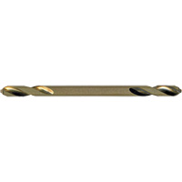 Foret &agrave; double pointe M2 Jet-Kut Gold qualit&eacute; sup&eacute;rieure, Acier rapide, 1/8", 1-15/16" lo Equipex