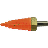 Jet-Kut&reg; 9-Step Super Premium M35 Step Drill, 1/4" - 3/4" , 1/16" Increments, High Speed Steel Equipex