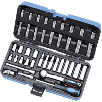 SW1442C-12 SAE/Metric 12-Point Socket Wrench Set, 42 Pcs, 1/4" Drive Size, Deep Equipex