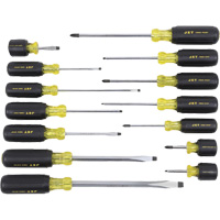 JKS-14S Cushion Grip Screwdriver Set, 14 Pcs. Equipex