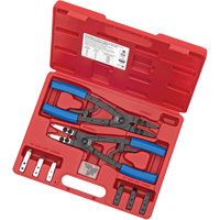 SRP-10S Heavy-Duty Ratcheting Snap Ring Pliers Set, 10 Pieces Equipex