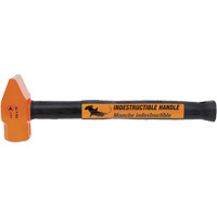 UCP-316 Super Heavy-Duty Indestructible Handle Cross Pein Hammer, 3 lbs. Head Weight, Plain Face, Solid Steel Handle Equipex