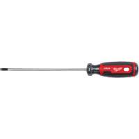 Cabinet Screwdriver, 3/16" Tip, Round, 254 mm L, Cushion Grip Handle Equipex