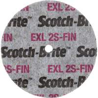 Meule homog&egrave;ne Scotch-Brite EXL, 3" x 1/2", Arbre de 1/4" Equipex