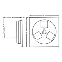 Exhaust Fan 12" 1SP Panel Series Equipex