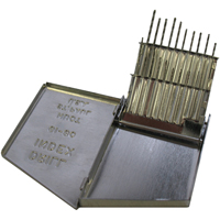Jobber Length Drill Set, 20 Pieces, High Speed Steel Equipex
