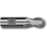 Weldon Shank Ball End Slot Drill Bit, 3/32" Dia., 1-7/8" L, 1/4" Shank, High Speed Cobalt Equipex