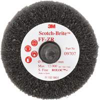 Scotch-Brite Cut & Polish Flap Brush, Aluminum Oxide, Fine Grit, 2" x 1" x 1/4" Equipex