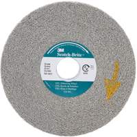 Scotch-Brite EXL Deburring Wheels, 6" x 1", 1" Arbor, Aluminum Oxide Equipex