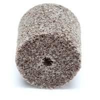 Meule d'abrasion et de polissage unitaris&eacute;e Scotch-Brite, 1" x 1", Arbre de 3/16"-7, Grain de Moyen, Oxyde d'aluminium Equipex