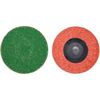 Zirc Plus Quick-Change Cloth Disc, 2" Dia., 40 Grit, Zirconia Alumina Equipex