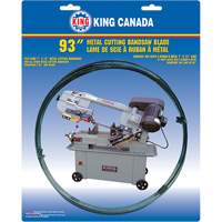 General Purpose Band Saw Blade, Bi-Metal, 93" L x 3/4" W x 0.032" Thick, 6-10 TPI Equipex