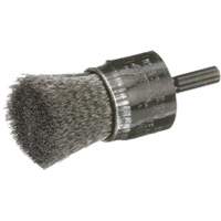 Brosse mont&eacute;e &agrave; fils ondul&eacute;s, 1", Fils 0,006" Equipex