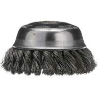 Knotted Cup Brush, 4" Dia. x 5/8"-11 Arbor Equipex