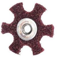 Abrasotex Surface Preparation Star, 4" Dia., Medium Grit, Aluminum Oxide Equipex