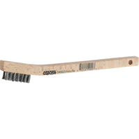 Small Cleaning Scratch Brushes, Brass, 3 x 7 Wire Rows, 7-3/4" Long Equipex