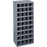 Armoires pour bacs de rangement en acier, 17-7/8" la x 12" p x 42" h, Gris Equipex
