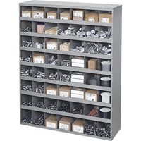 Armoires pour bacs de rangement en acier, 33-3/4" la x 12" p x 42" h, Gris Equipex
