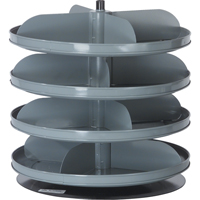 Modules de stockage Rotabin, 60 lb Capacit&eacute; par niveau, 10 Niveau(x), 42-1/8" ha x 17" dia Equipex
