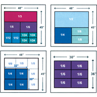StakPak Plus 4845 System Containers, 15" W x 24" D x 14.5" H, Royal Blue Equipex