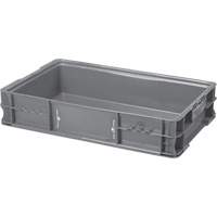 StakPak Plus 4845 System Containers, 15" W x 24" D x 5" H, Grey Equipex