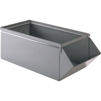 Steel Bin, 100 lbs. Cap., 15" W x 24" D x 11" H, Blue Equipex