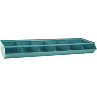 Sectional Bin Units, 100 lbs. Cap., 37" W x 12" D x 4-1/2" H, Blue Equipex