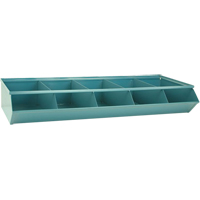 Sectional Bin Units, 100 lbs. Cap., 37" W x 15-1/2" D x 6" H, Blue Equipex