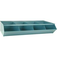 Sectional Bin Units, 100 lbs. Cap., 37" W x 18-3/4" D x 7-1/2" H, Blue Equipex