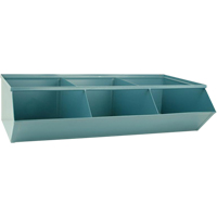Sectional Bin Units, 100 lbs. Cap., 37" W x 20-1/2" D x 9-1/2" H, Blue Equipex