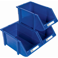 Bac empilable & &agrave; suspendre, 4-13/16" la, 3-3/16" h x 7-1/8" p, Bleu Equipex