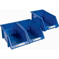 Bac empilable & &agrave; suspendre, 4-13/16" la, 3-3/16" h x 7-1/8" p, Bleu Equipex