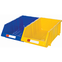 Stack & Hang Bin, 11-13/16" W x 7" H x 17-11/16" D, Yellow Equipex