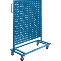 Mobile Bin Racks - Singled Sided, Single-sided, 36" W x 16" D x 46-1/2" H Equipex