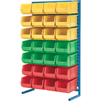 Stationary Bin Racks  -Single-Sided - Rack Only, 36" W x 12" D x 61" H Equipex