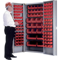 Armoire &agrave; combinaison avec porte creuse, 38" la x 24" p x 72" h, 36 tablettes Equipex