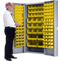 Deep-Door Combination Cabinet, 38" W x 24" D x 72" H, 36 Shelves Equipex