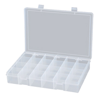 Boîtes &agrave; compartiments compactes en polypropyl&egrave;ne, 13-1/8" la x 9" p x 2-5/16" h, 24 compartiments Equipex
