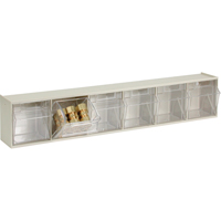Tip-Out Bins Modular Storage System, 23-5/8" W x 3-5/8" D x 4-1/2" H, 6 Drawers Equipex