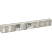 Tip-Out Bins Modular Storage System, 23-5/8" W x 2-1/2" D x 3-1/8" H, 9 Drawers Equipex