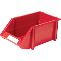 Bac empilable & &agrave; suspendre, 8-3/16" la, 6-3/16" h x 14" p, Rouge Equipex