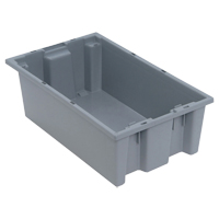 Contenants Stack & Nest, 6" x 18" x 11", Gris Equipex