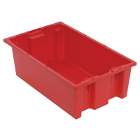 Contenants Stack & Nest, 6" x 18" x 11", Rouge Equipex