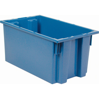 Contenants Stack & Nest, 9" x 18" x 11", Bleu Equipex